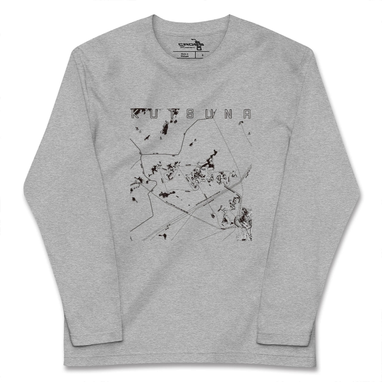 【忽那（愛媛県）】地図柄ロングスリーブTシャツ