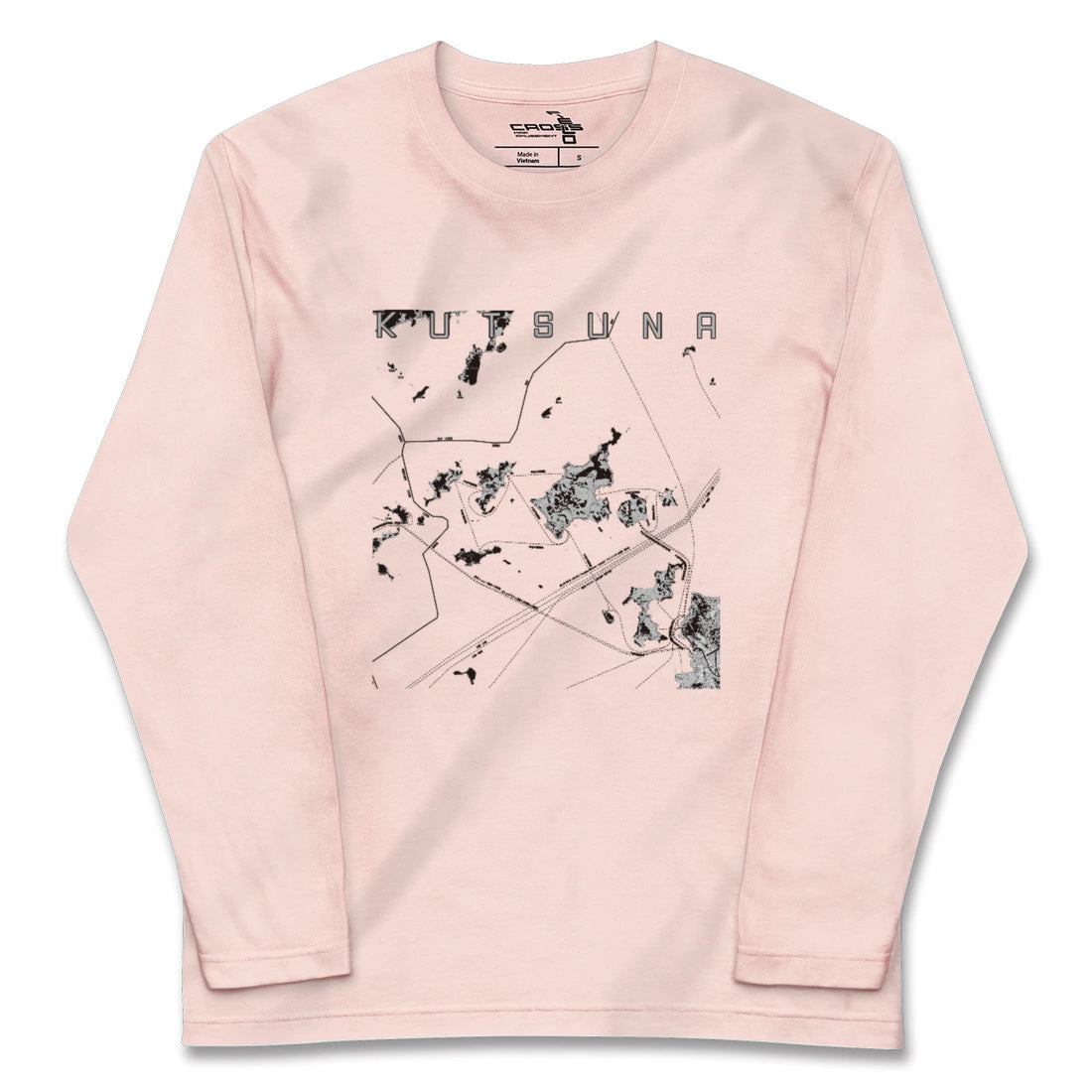 【忽那（愛媛県）】地図柄ロングスリーブTシャツ