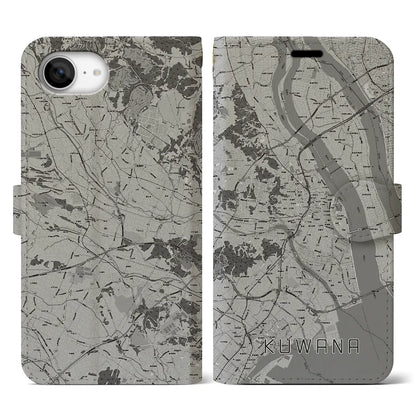 【桑名（三重県）】地図柄iPhoneケース（手帳タイプ）