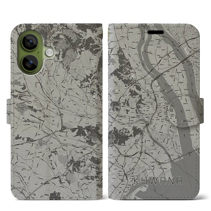 【桑名（三重県）】地図柄iPhoneケース（手帳タイプ）