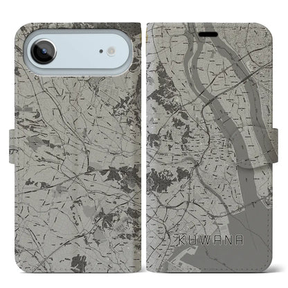 【桑名（三重県）】地図柄iPhoneケース（手帳タイプ）