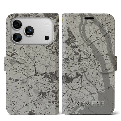 【桑名（三重県）】地図柄iPhoneケース（手帳タイプ）