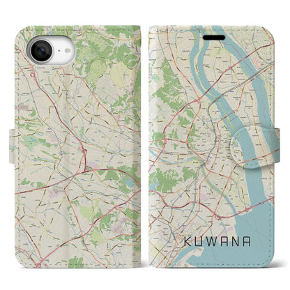 【桑名（三重県）】地図柄iPhoneケース（手帳タイプ）