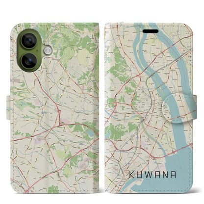 【桑名（三重県）】地図柄iPhoneケース（手帳タイプ）