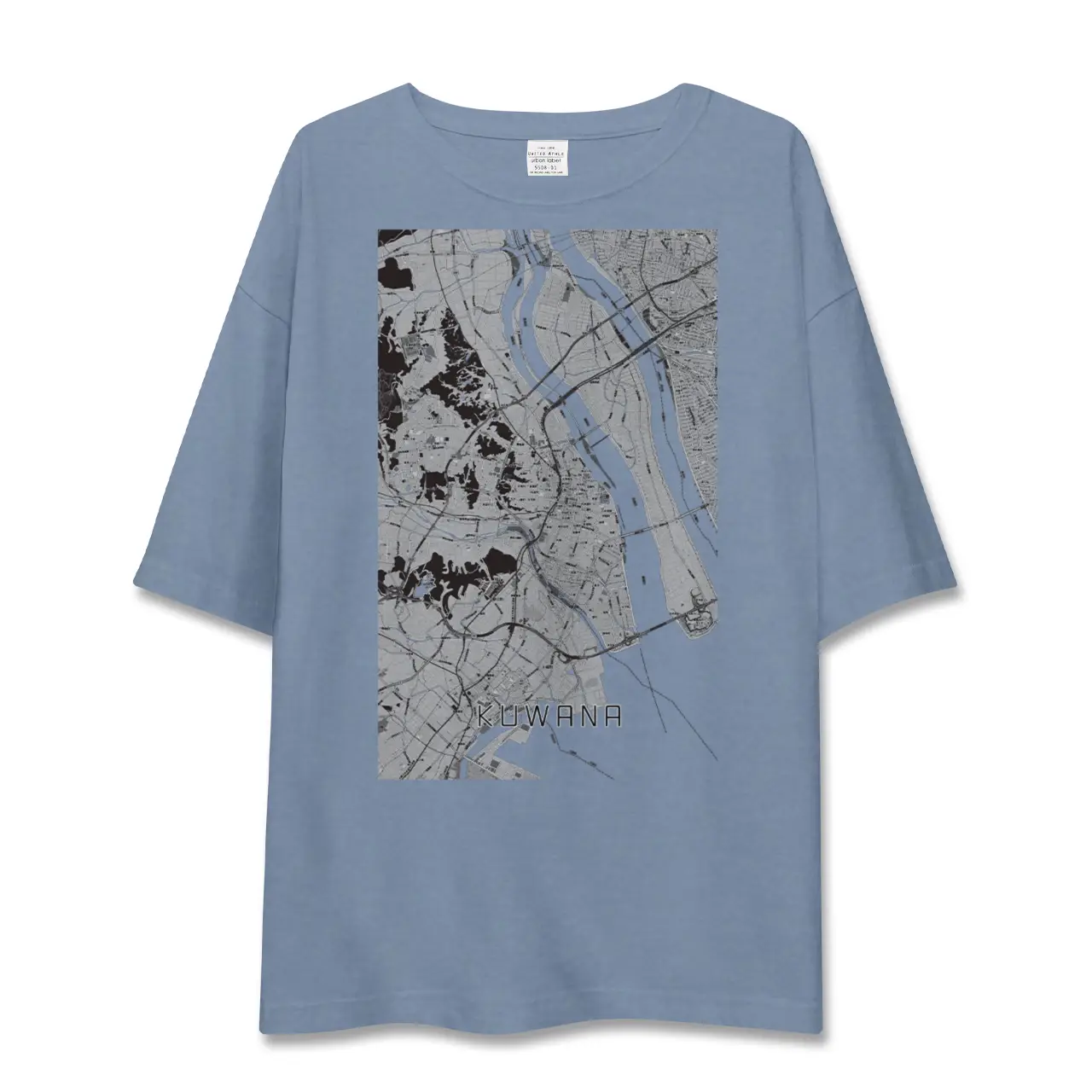 【桑名（三重県）】地図柄ビッグシルエットTシャツ