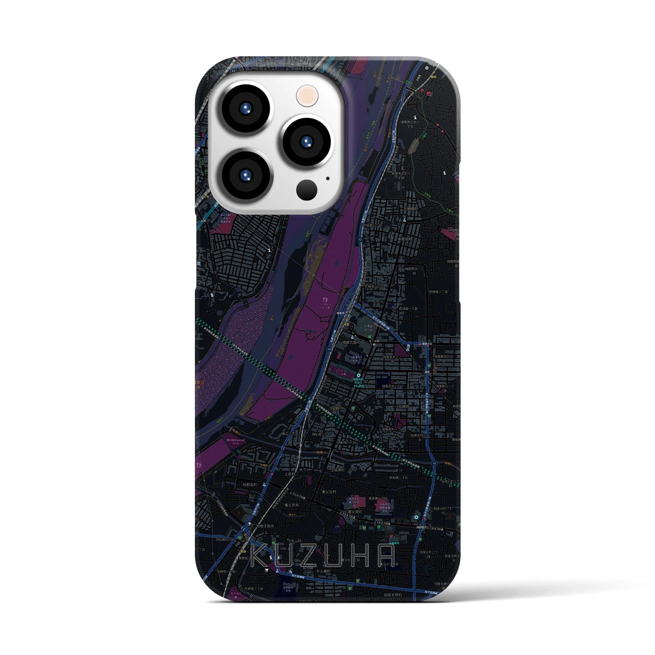 【樟葉（大阪府）】地図柄iPhoneケース（バックカバータイプ）