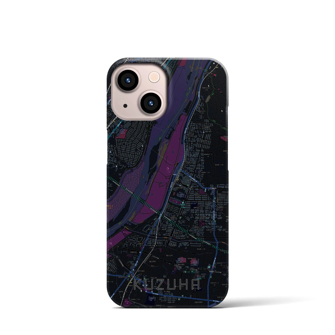 【樟葉（大阪府）】地図柄iPhoneケース（バックカバータイプ）