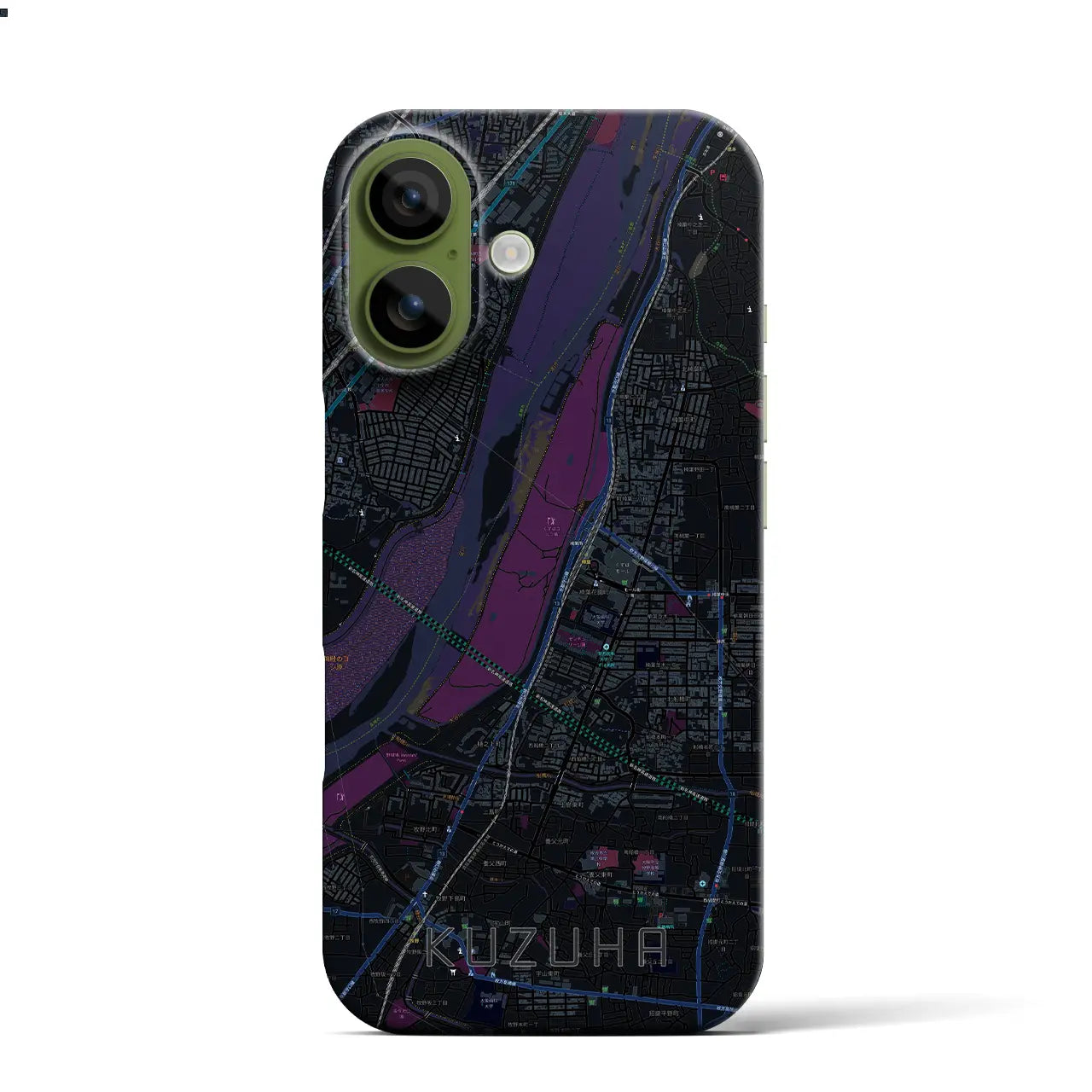 【樟葉（大阪府）】地図柄iPhoneケース（バックカバータイプ）