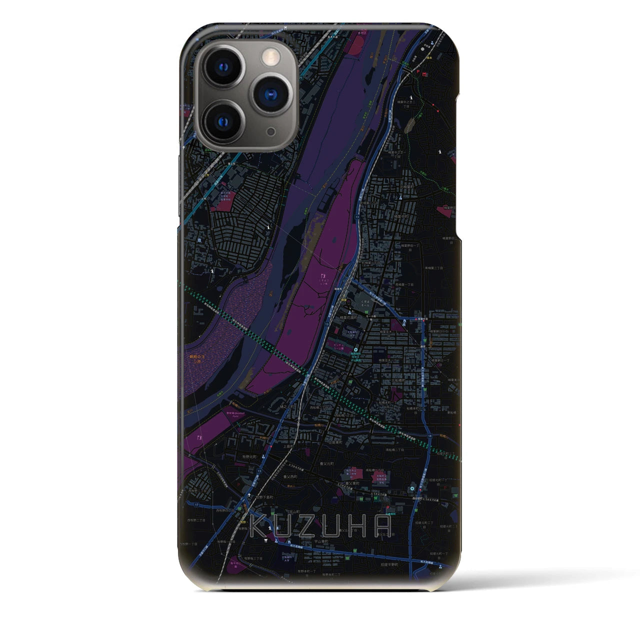 【樟葉（大阪府）】地図柄iPhoneケース（バックカバータイプ）