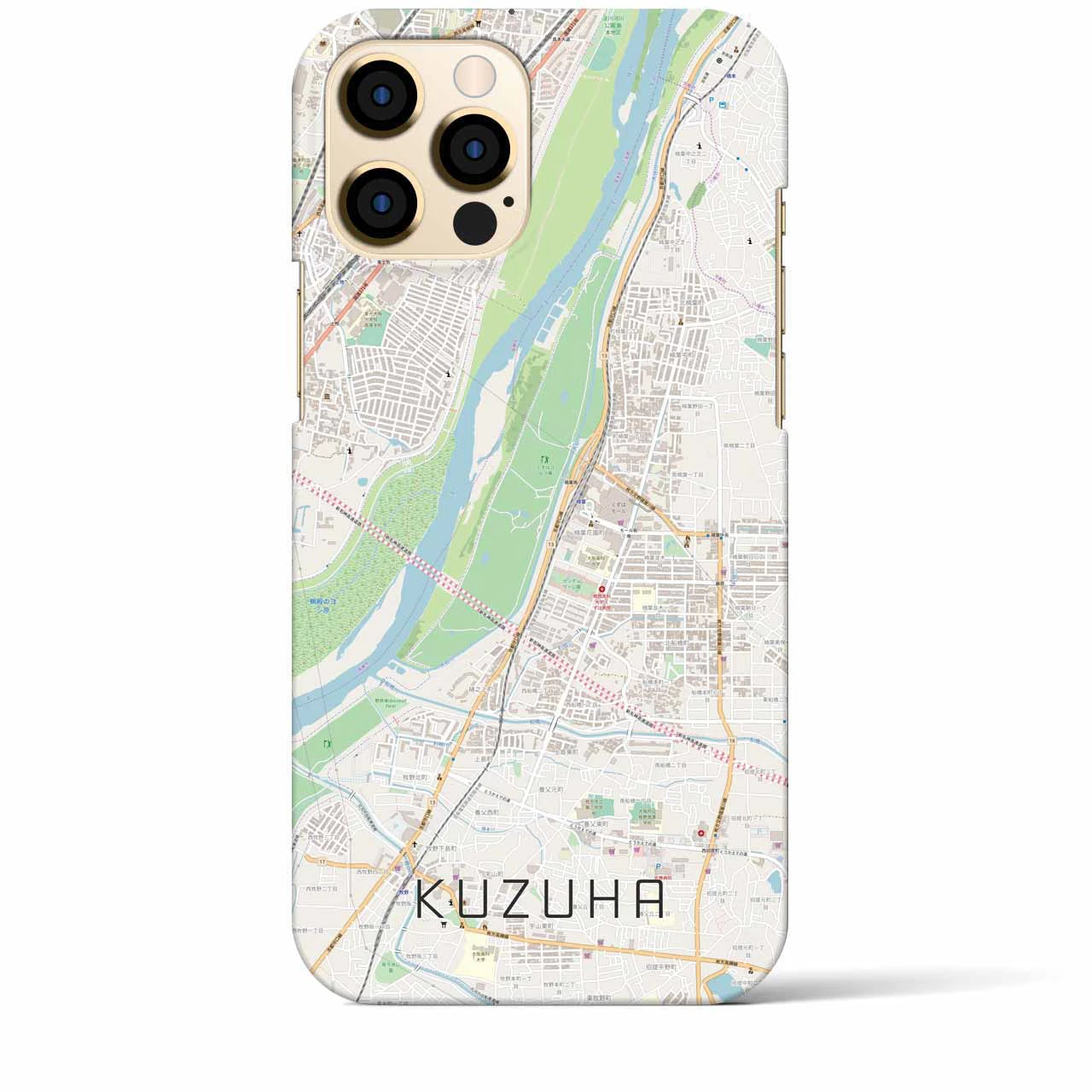 【樟葉（大阪府）】地図柄iPhoneケース（バックカバータイプ）
