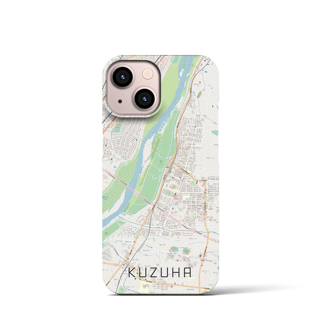 【樟葉（大阪府）】地図柄iPhoneケース（バックカバータイプ）