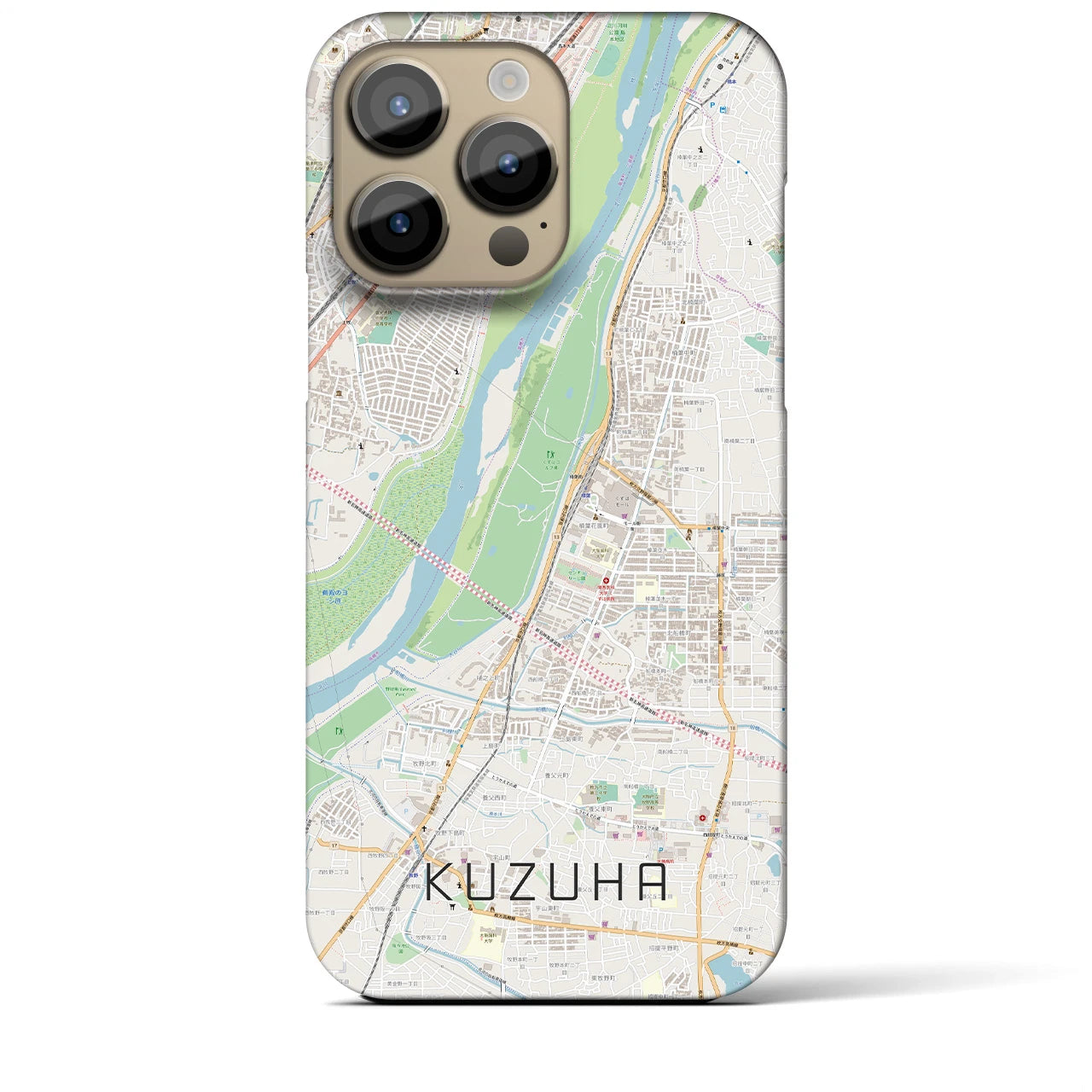 【樟葉（大阪府）】地図柄iPhoneケース（バックカバータイプ）