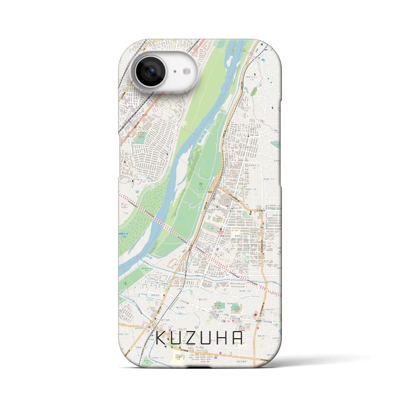 【樟葉（大阪府）】地図柄iPhoneケース（バックカバータイプ）