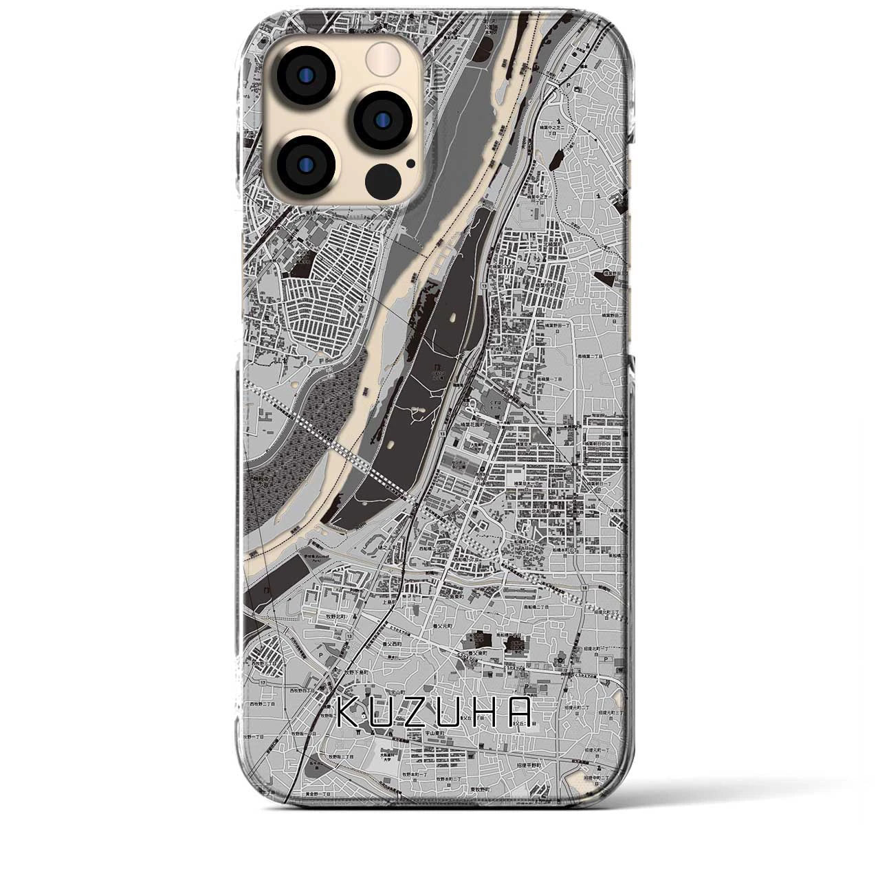 【樟葉（大阪府）】地図柄iPhoneケース（クリアタイプ）