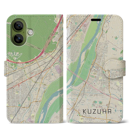 【樟葉（大阪府）】地図柄iPhoneケース（手帳タイプ）