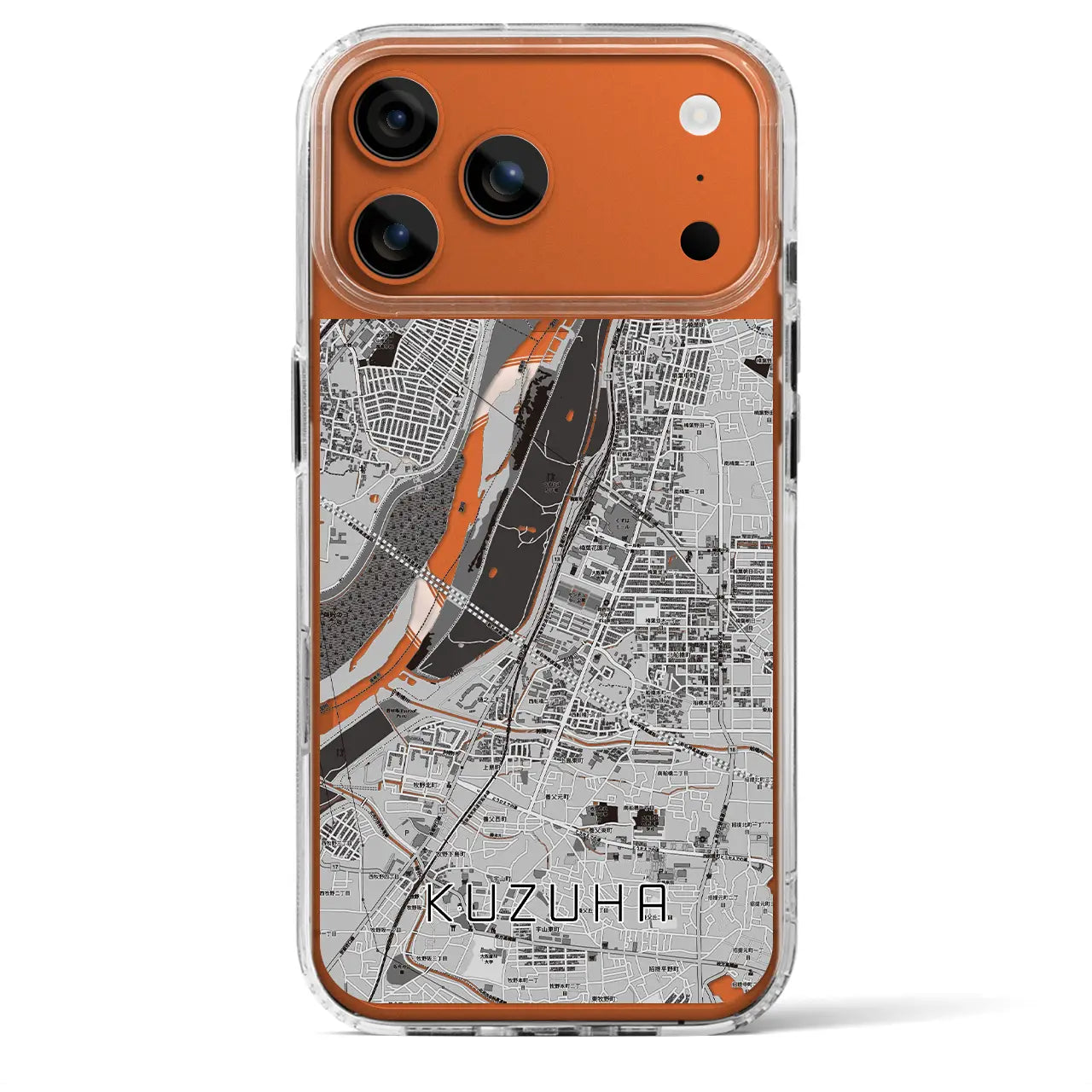 【樟葉（大阪府）】地図柄iPhoneケース（MagSafeタイプ）