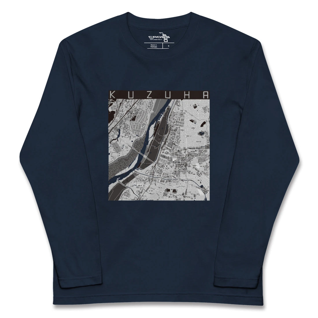 【樟葉(大阪府)】地図柄ロングスリーブTシャツ