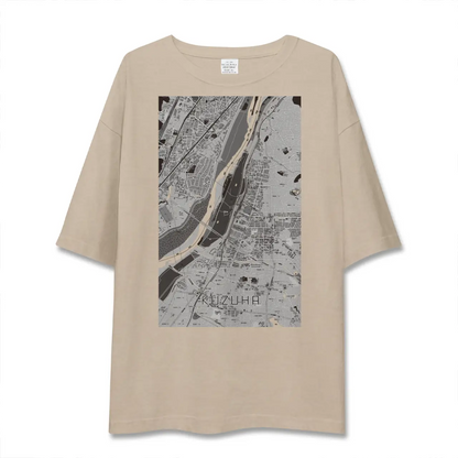 【樟葉（大阪府）】地図柄ビッグシルエットTシャツ