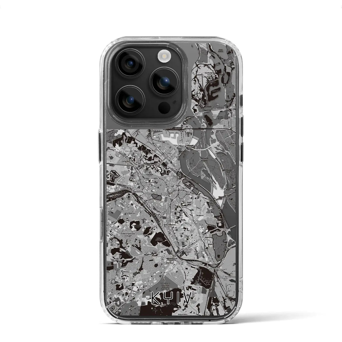 【キーウ（ウクライナ）】地図柄iPhoneケース（MagSafeタイプ）