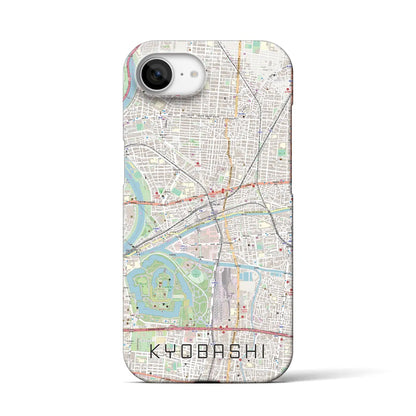 【京橋（大阪府）】地図柄iPhoneケース（バックカバータイプ）