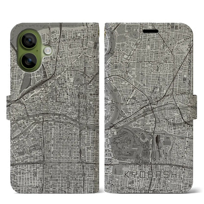 【京橋（大阪府）】地図柄iPhoneケース（手帳タイプ）