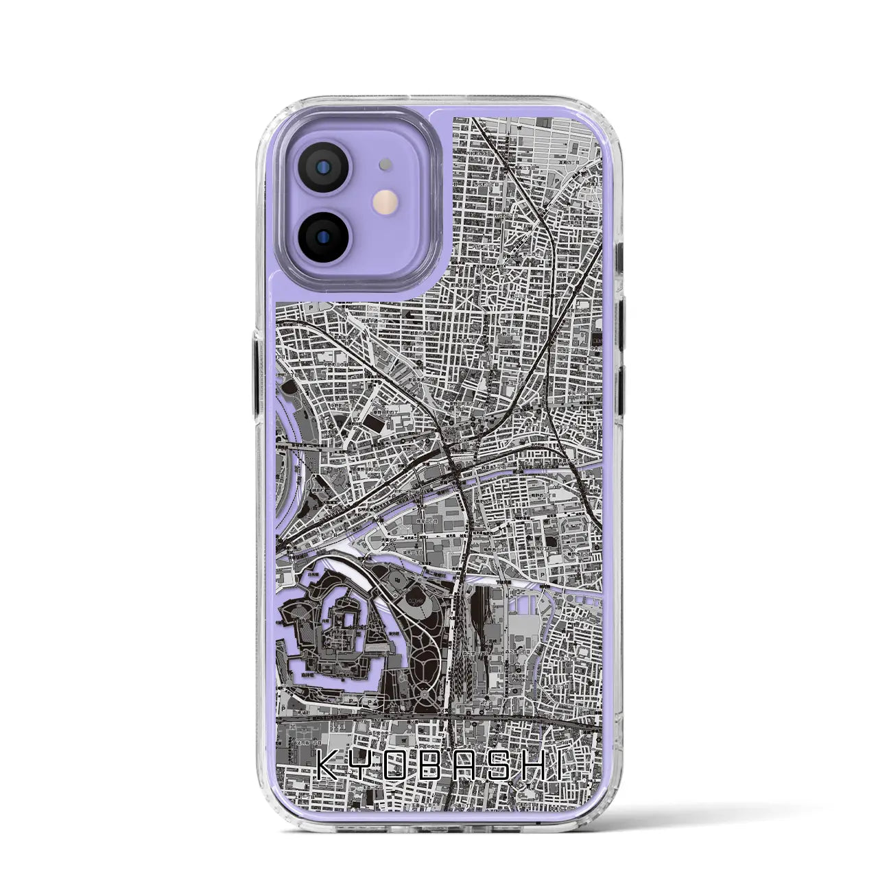 【京橋（大阪府）】地図柄iPhoneケース（MagSafeタイプ）