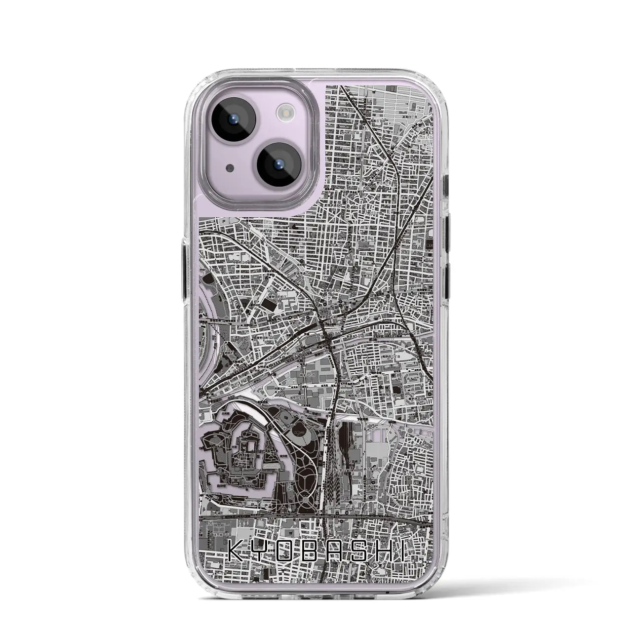 【京橋（大阪府）】地図柄iPhoneケース（MagSafeタイプ）