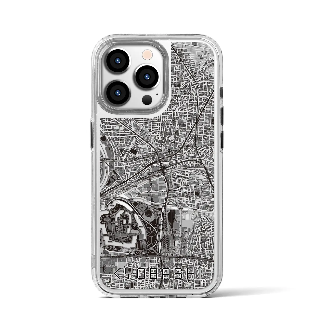 【京橋（大阪府）】地図柄iPhoneケース（MagSafeタイプ）