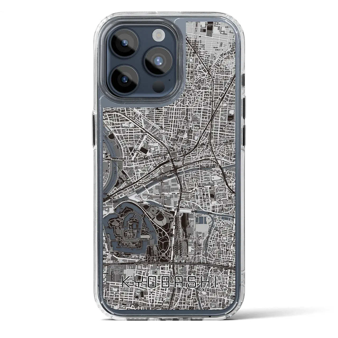 【京橋（大阪府）】地図柄iPhoneケース（MagSafeタイプ）