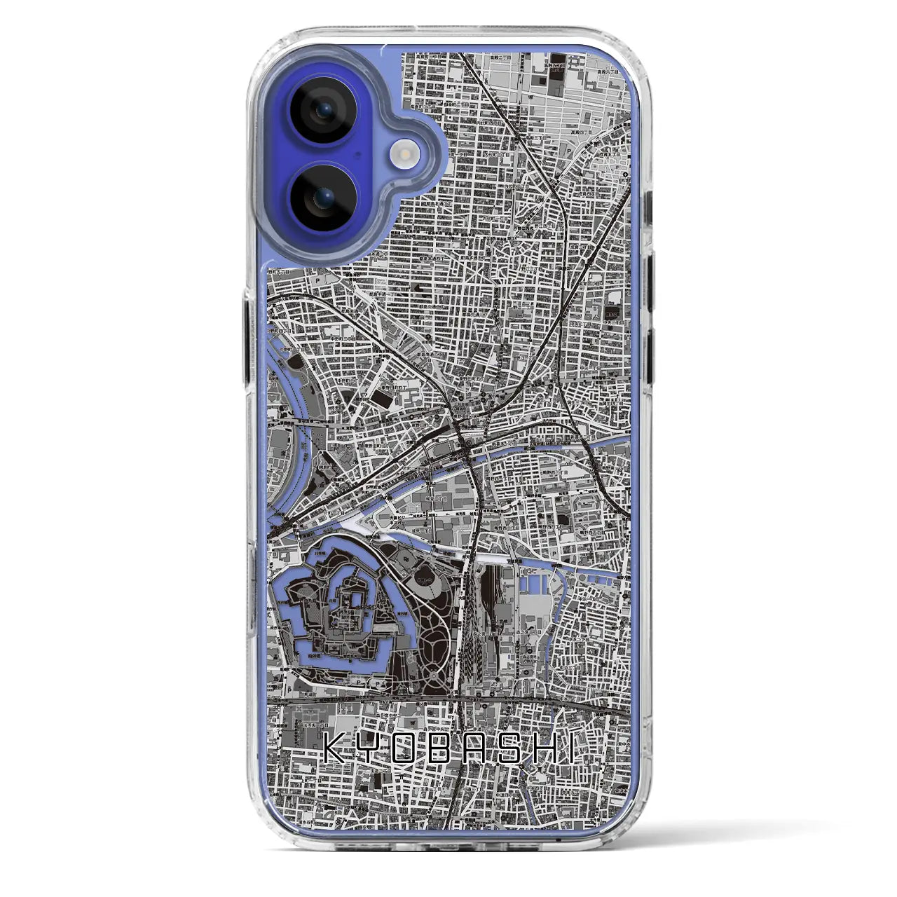 【京橋（大阪府）】地図柄iPhoneケース（MagSafeタイプ）
