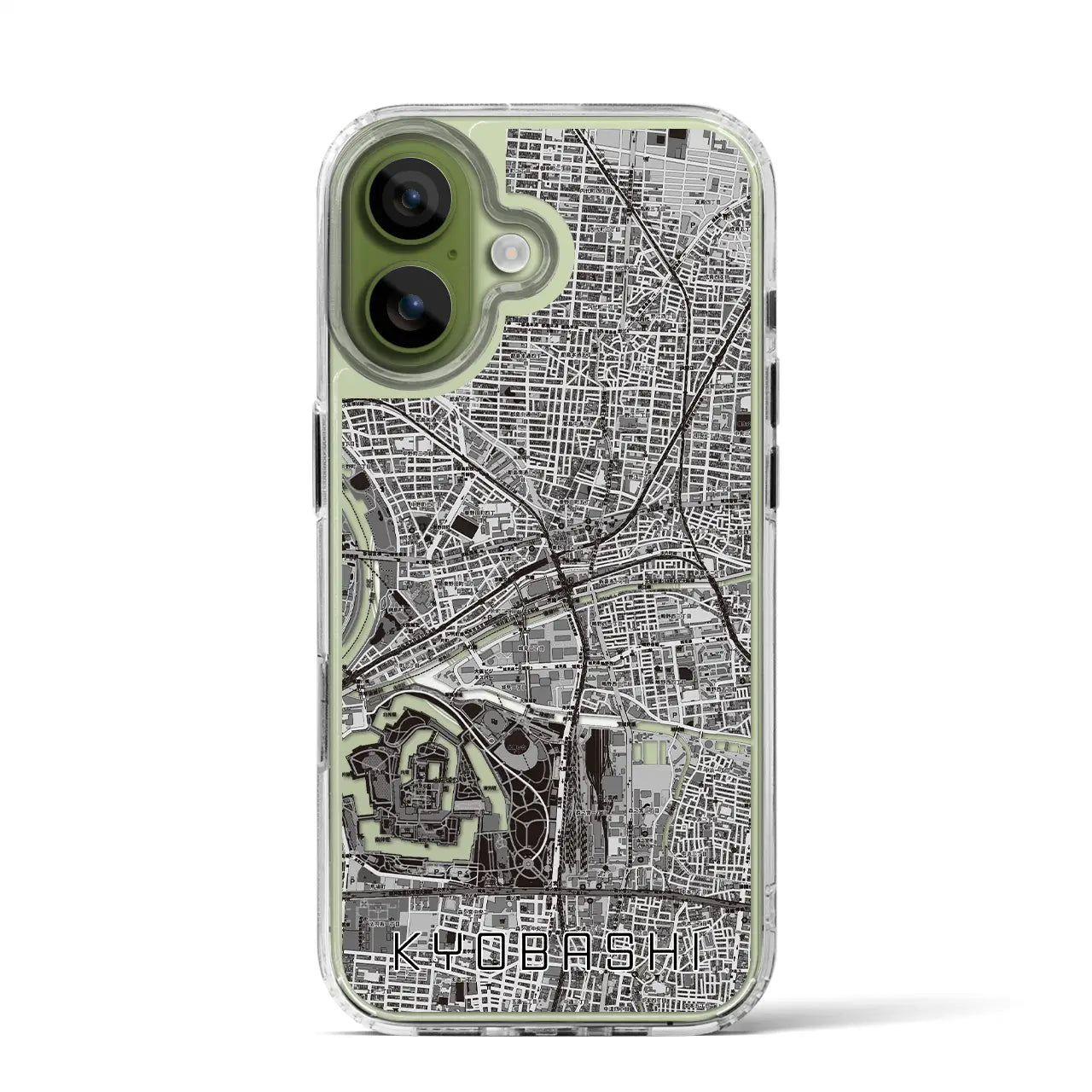 【京橋（大阪府）】地図柄iPhoneケース（MagSafeタイプ）