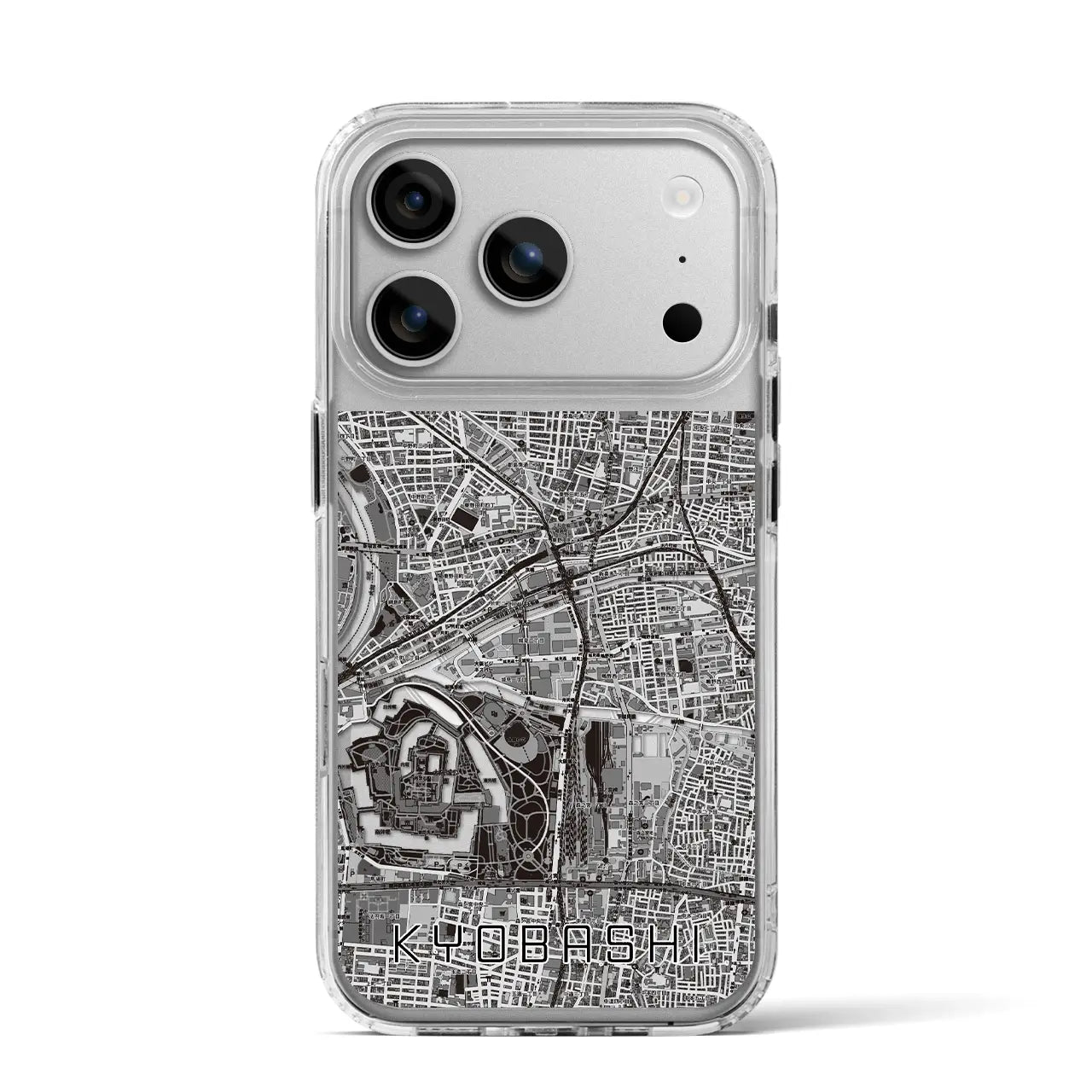 【京橋（大阪府）】地図柄iPhoneケース（MagSafeタイプ）