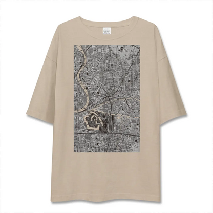 【京橋（大阪府）】地図柄ビッグシルエットTシャツ
