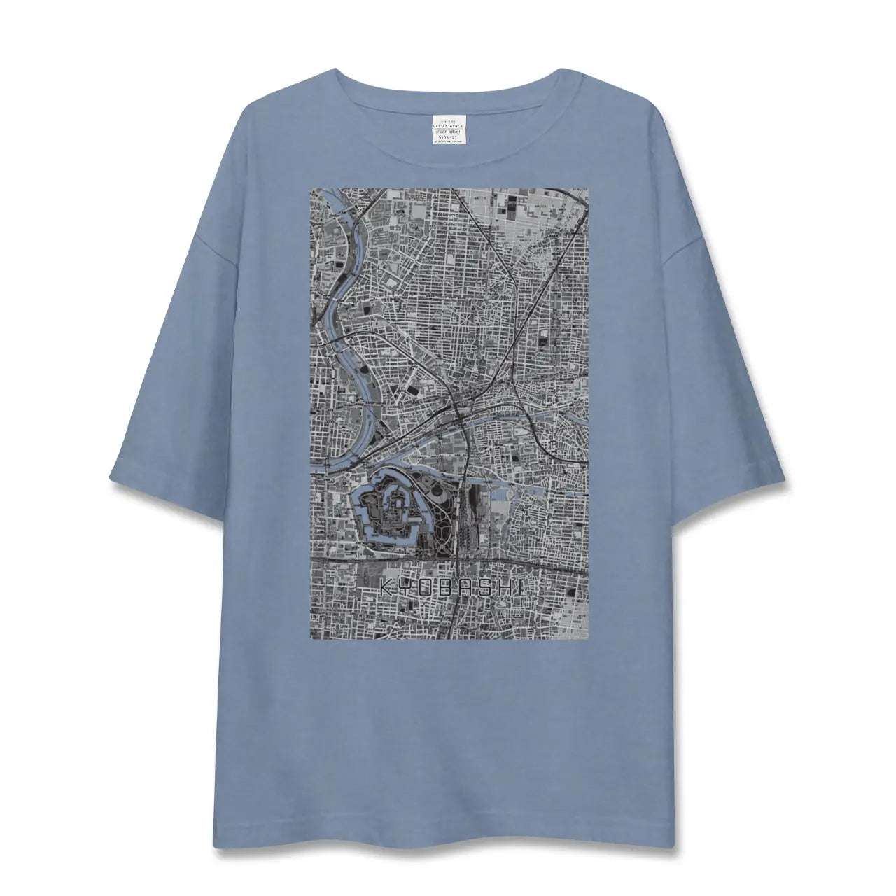 【京橋（大阪府）】地図柄ビッグシルエットTシャツ