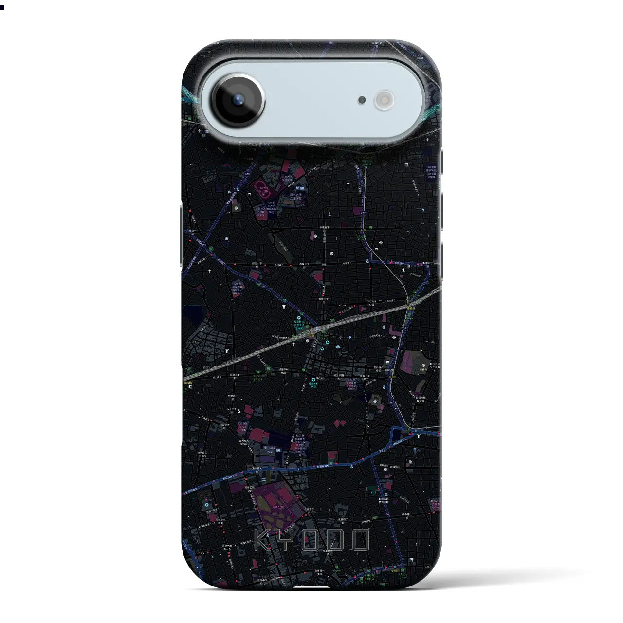 【経堂（東京都）】地図柄iPhoneケース（バックカバータイプ）