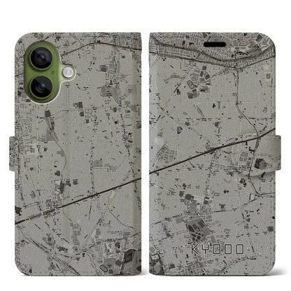 【経堂（東京都）】地図柄iPhoneケース（手帳タイプ）