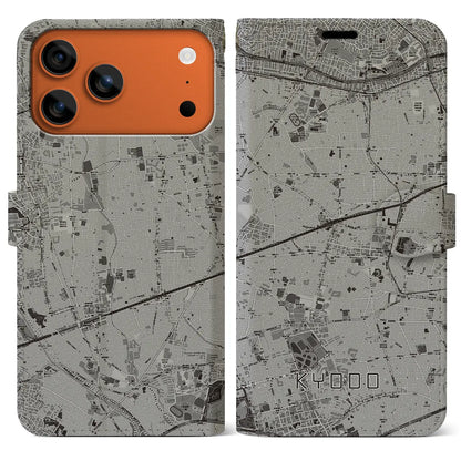 【経堂（東京都）】地図柄iPhoneケース（手帳タイプ）