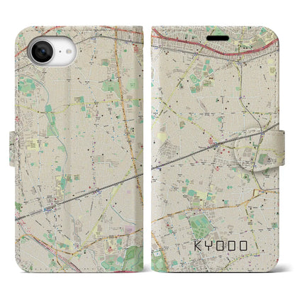 【経堂（東京都）】地図柄iPhoneケース（手帳タイプ）