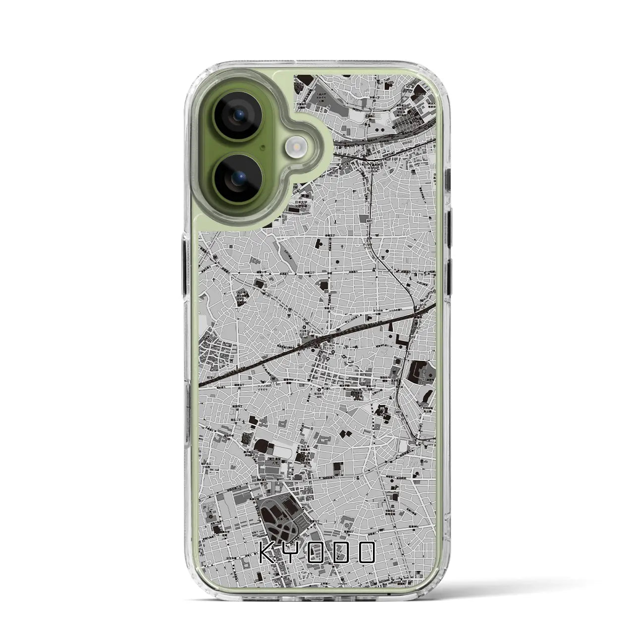 【経堂（東京都）】地図柄iPhoneケース（MagSafeタイプ）