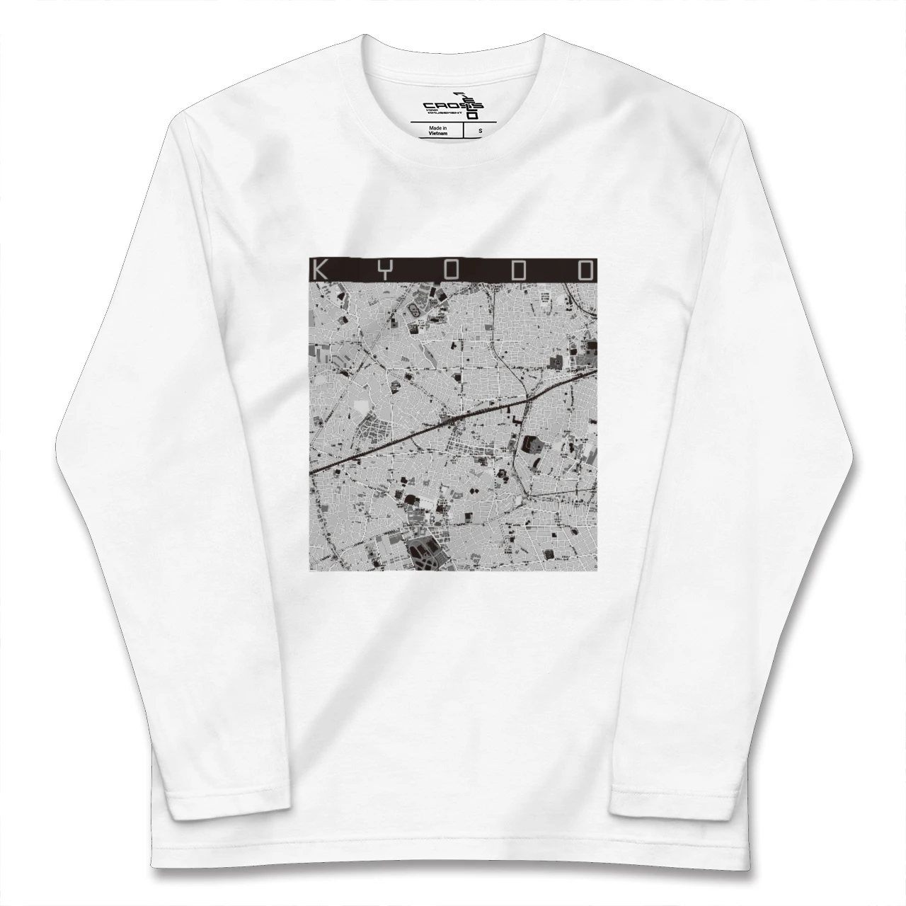 【経堂（東京都）】地図柄ロングスリーブTシャツ