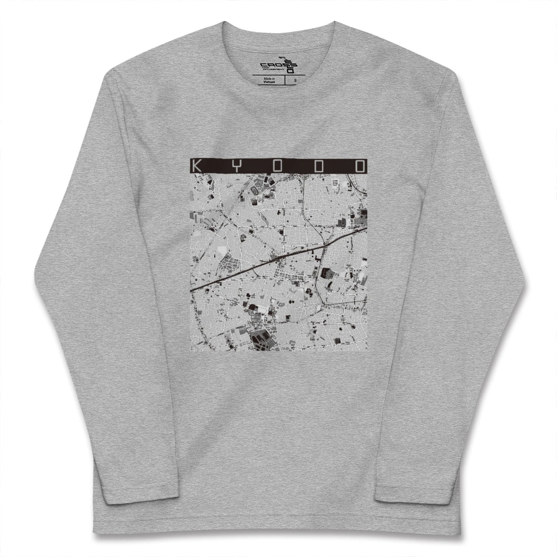 【経堂(東京都)】地図柄ロングスリーブTシャツ