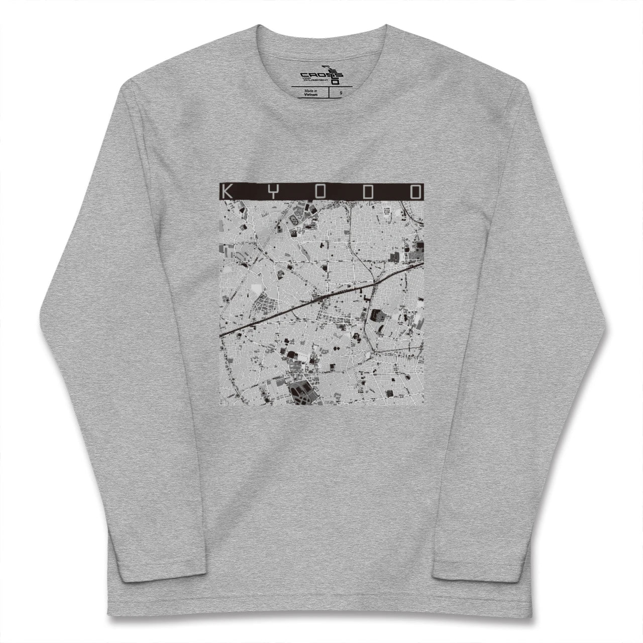 【経堂（東京都）】地図柄ロングスリーブTシャツ