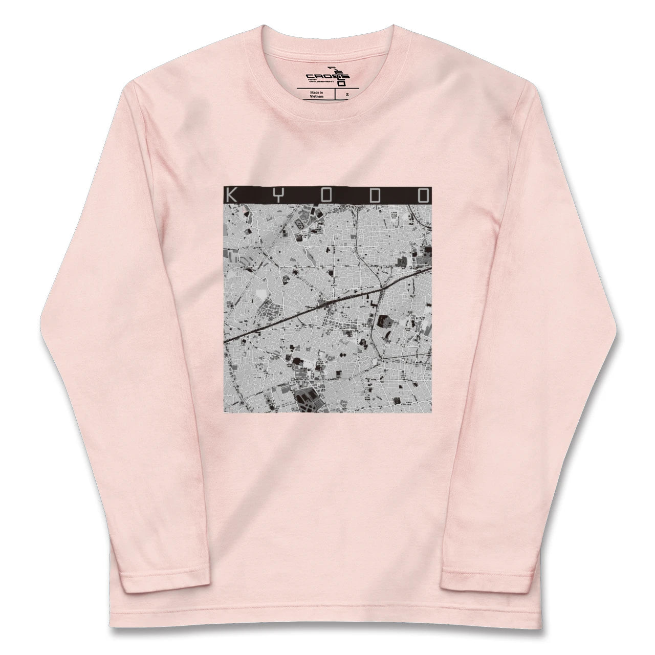 【経堂（東京都）】地図柄ロングスリーブTシャツ