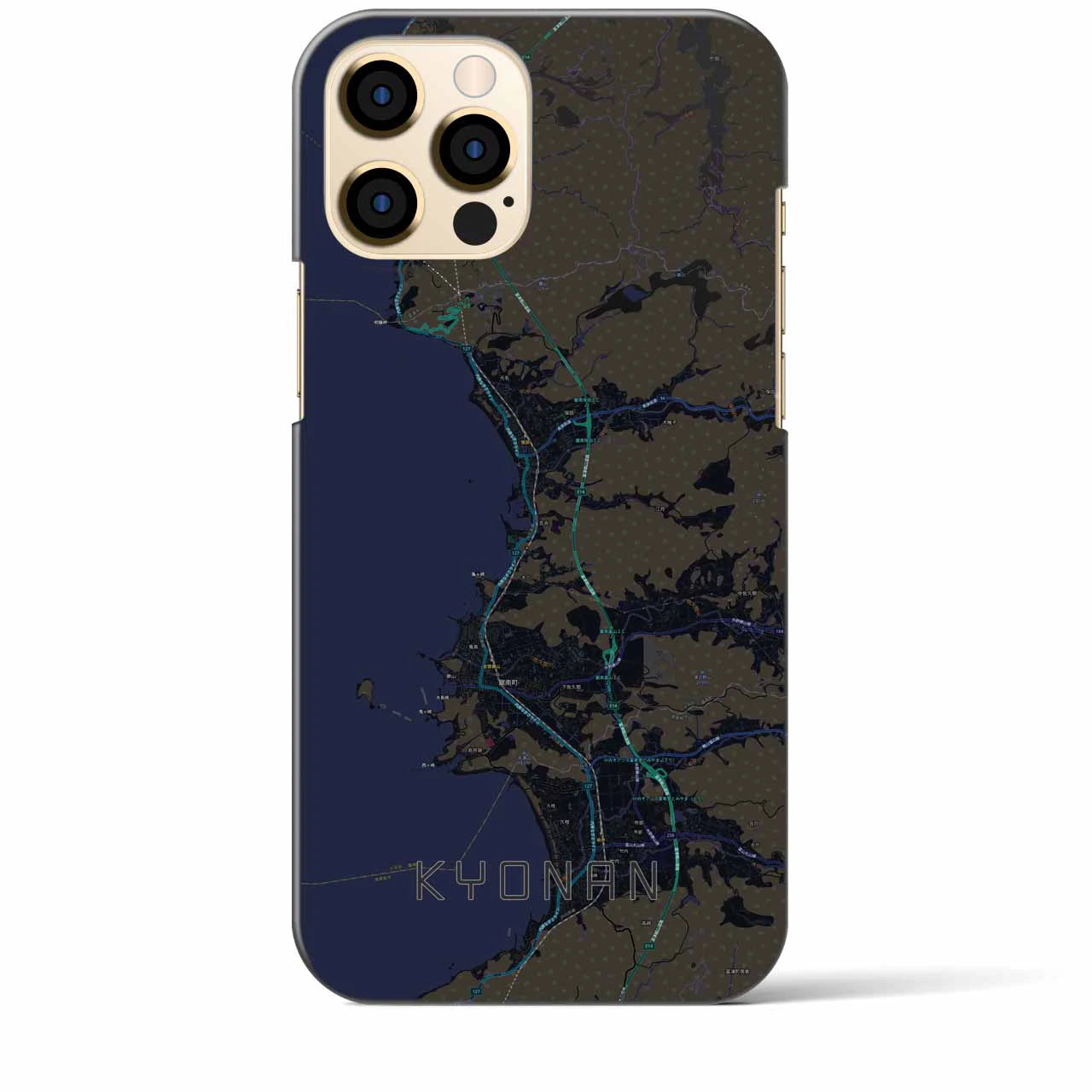 【鋸南（千葉県）】地図柄iPhoneケース（バックカバータイプ）
