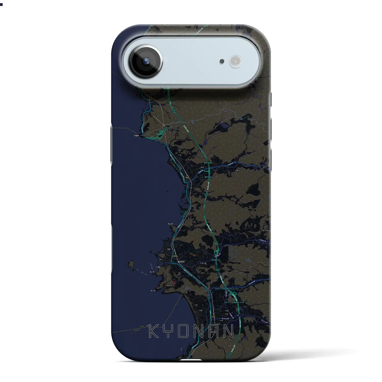 【鋸南（千葉県）】地図柄iPhoneケース（バックカバータイプ）