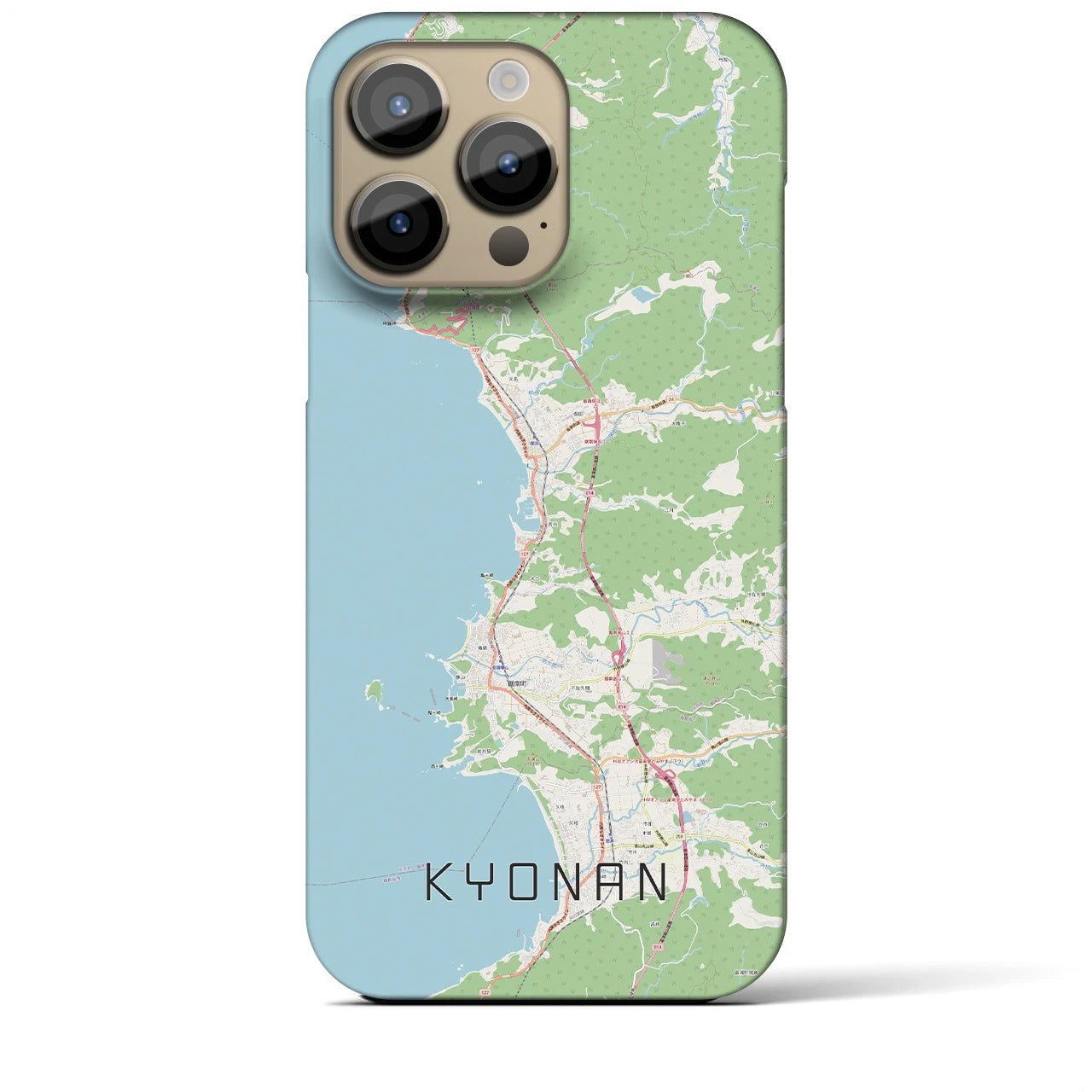【鋸南（千葉県）】地図柄iPhoneケース（バックカバータイプ）