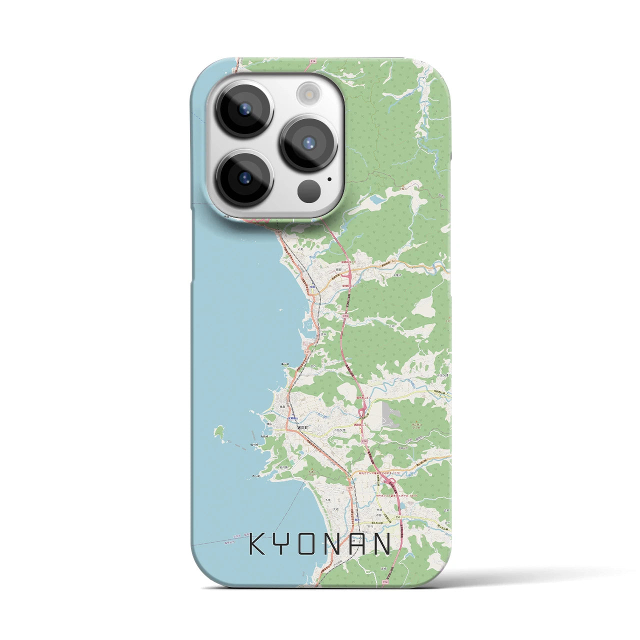 【鋸南（千葉県）】地図柄iPhoneケース（バックカバータイプ）