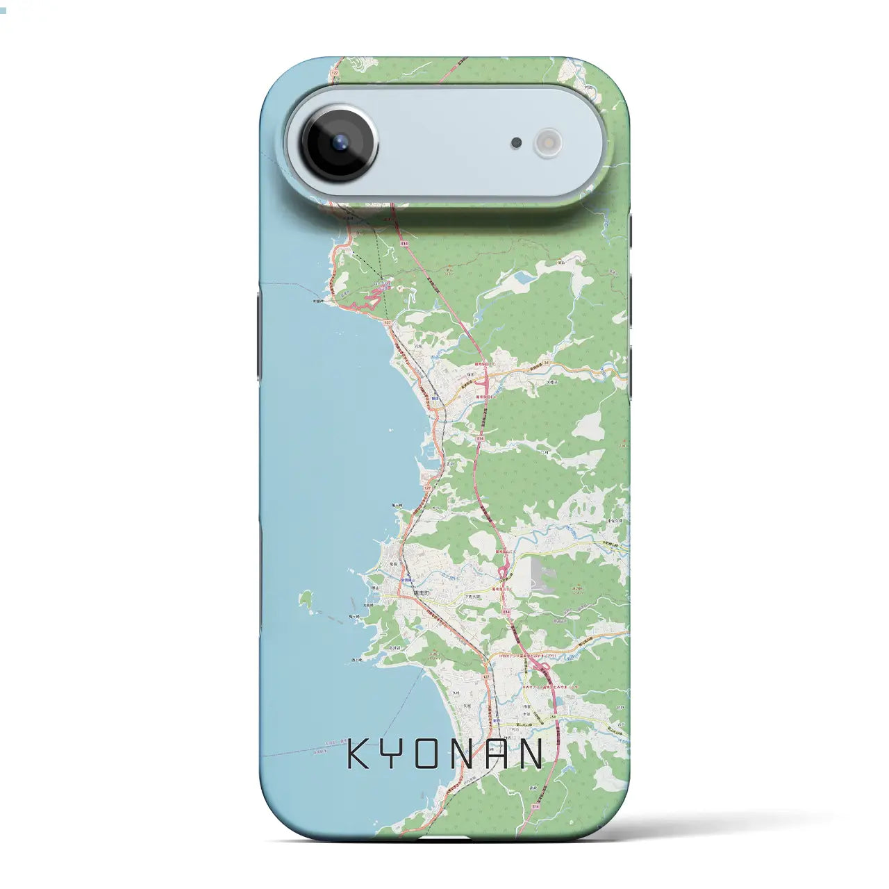 【鋸南（千葉県）】地図柄iPhoneケース（バックカバータイプ）