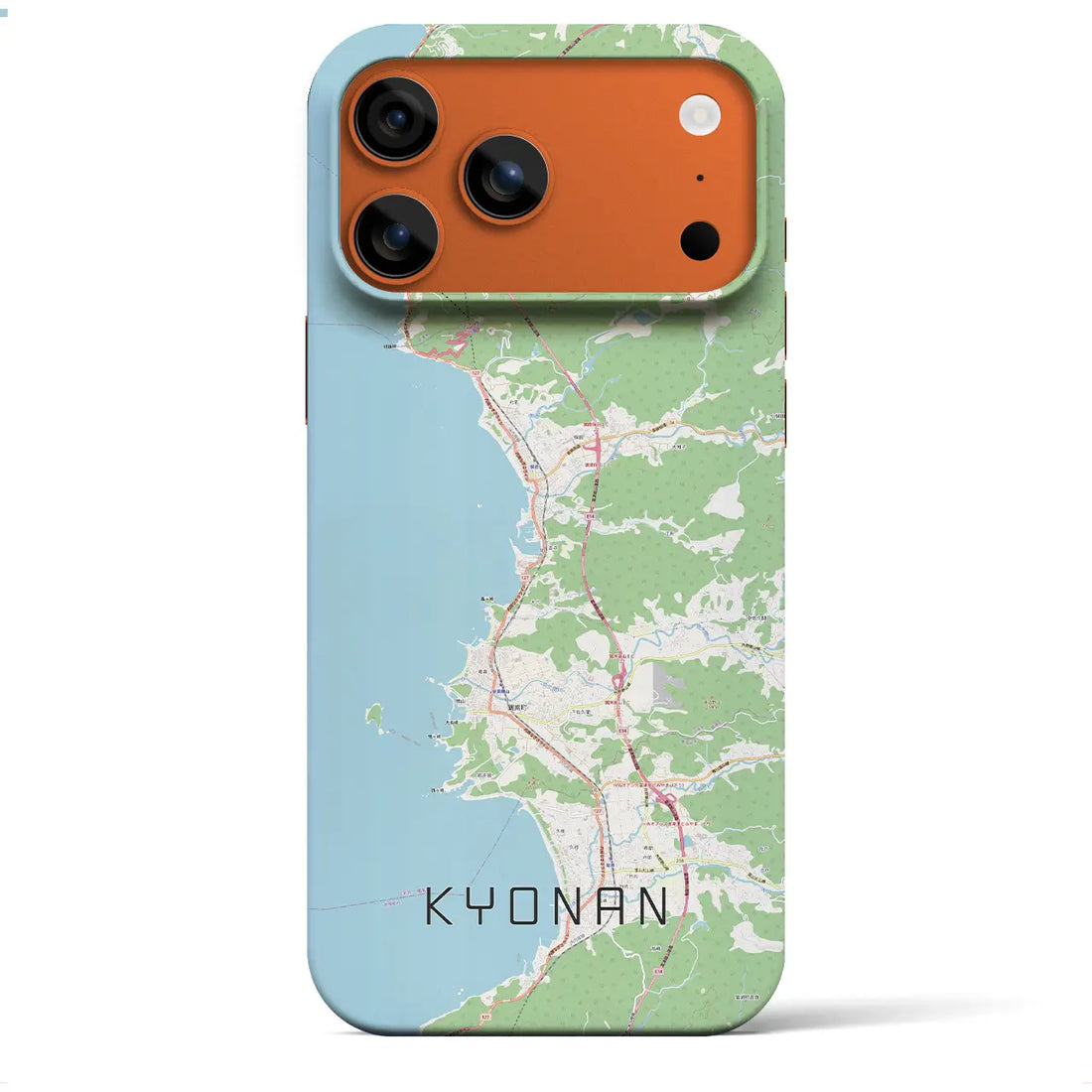 【鋸南（千葉県）】地図柄iPhoneケース（バックカバータイプ）ナチュラル・iPhone 17 Pro Max 用