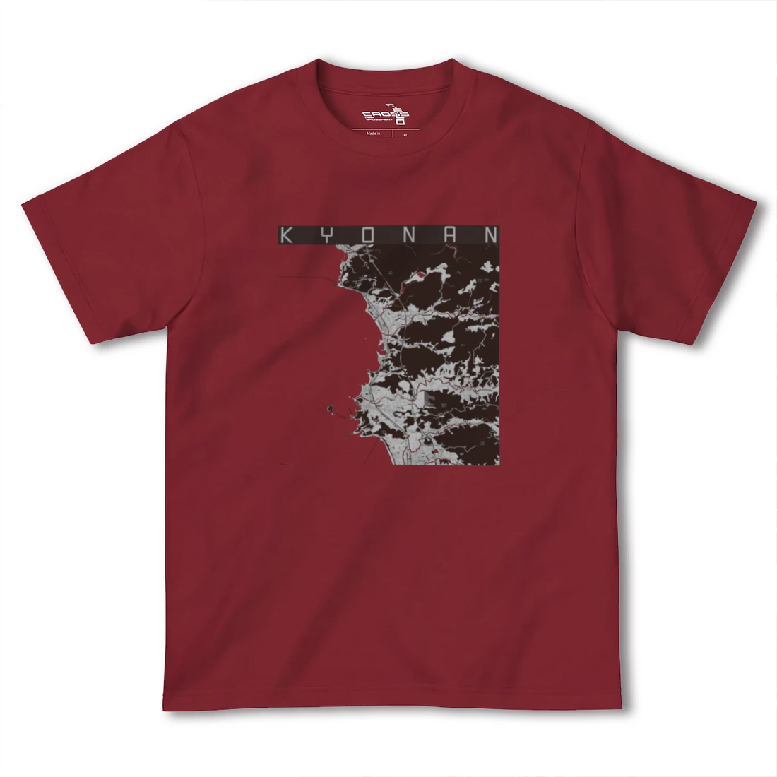 【鋸南(千葉県)】地図柄ヘビーウェイトTシャツ